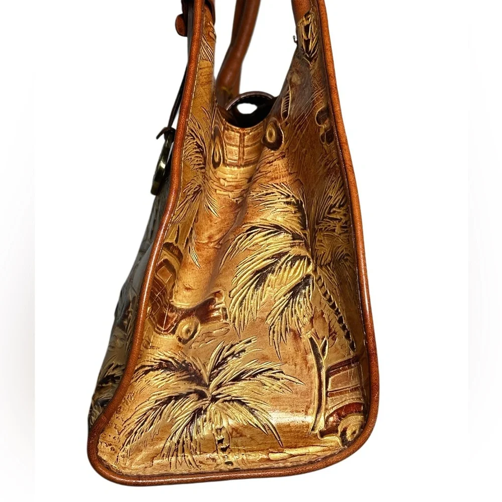 BRAHMIN FAIRHAVEN Sophie copper Copacabana surf texture leather Bag never used - Picture 7 of 16